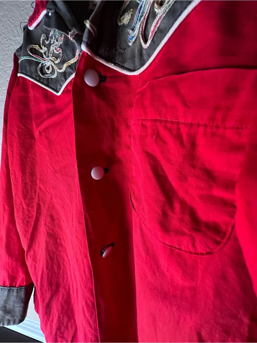 Vintage 1950s Go West Young Man Kids Cowboy Western Shirt, Size 7